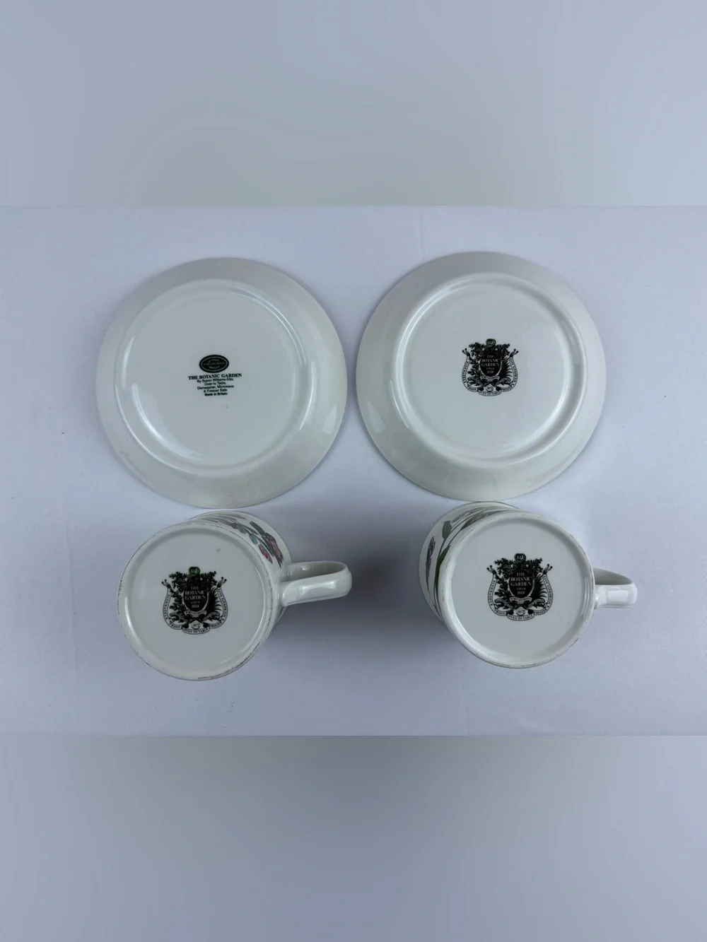 Set of Two Portmeirion Botanic Garden Teacup and Saucer Set.
